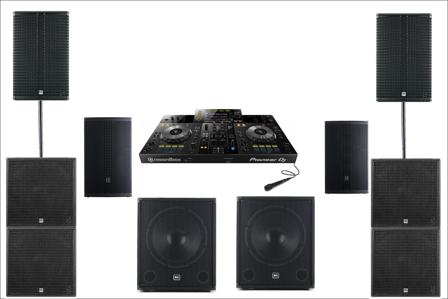 Audioset tot 500 Pers.